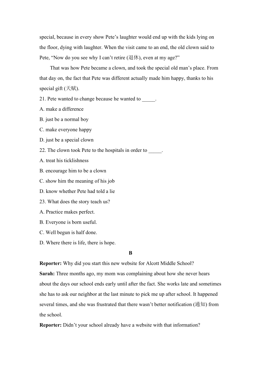 外研版必修1 Module 6 The Internet and Telecommunications单元测试题 1（含答案）