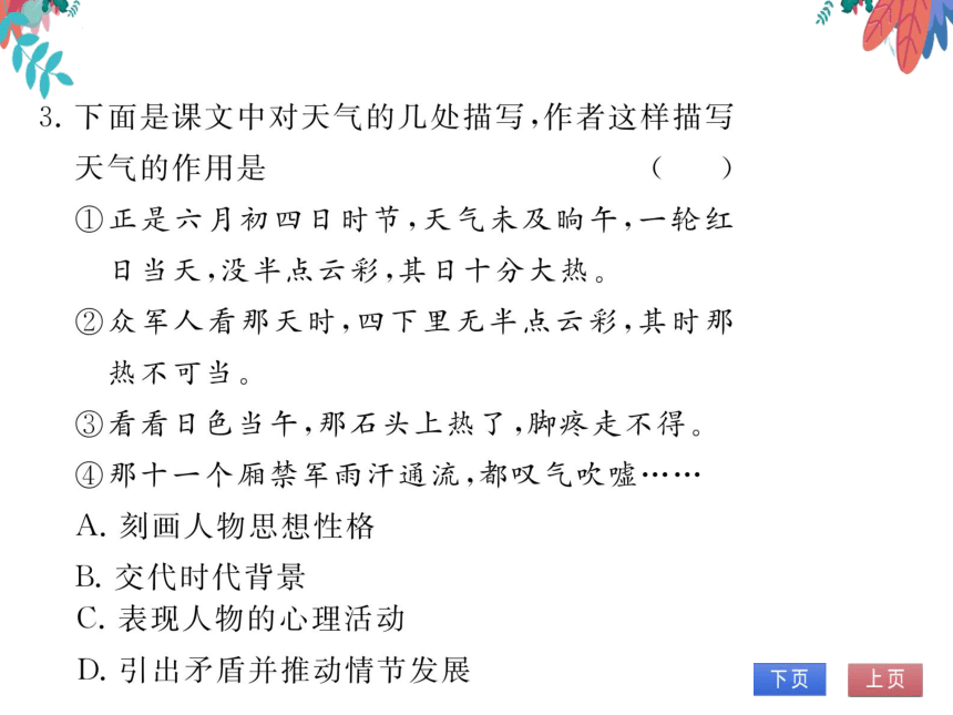 【部编版】语文九年级上册 第六单元 22.智取生辰纲 习题课件