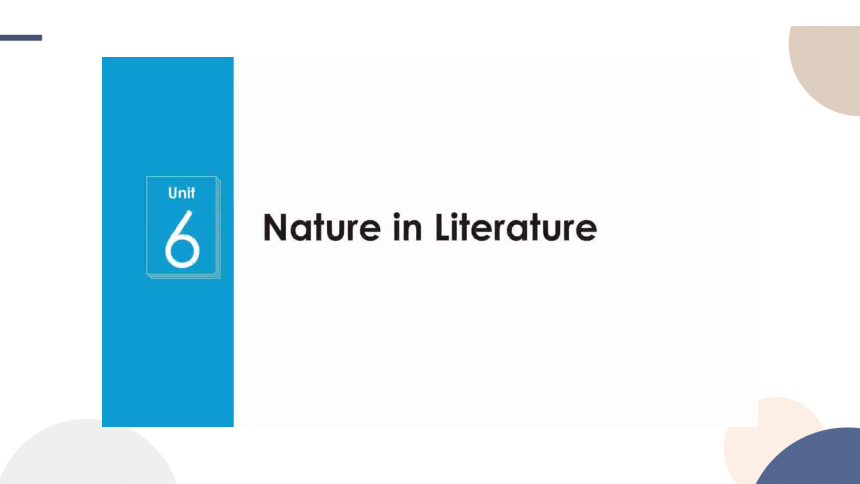 外研版（2019）选择性必修第三册Unit 6 Nature in Words  Starting out & Understanding ideas课件（38张PPT)