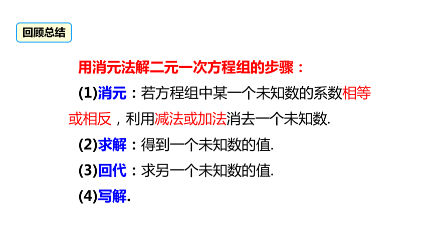 5.2.2加减消元法--- 课件 2021-2022学年北师大版八年级数学上册（21张）