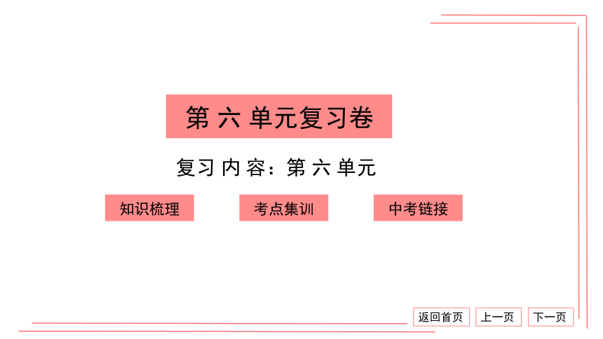 【期末复习】人教版化学九上 第六单元 碳和碳的氧化物 复习卷 习题课件