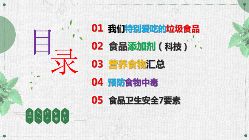 2022-2023学年高中主题班会食品安全 课件（37张PPT）