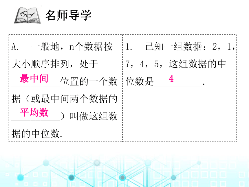 北师大版数学八年级上册6.2  中位数与众数习题课件（33张）