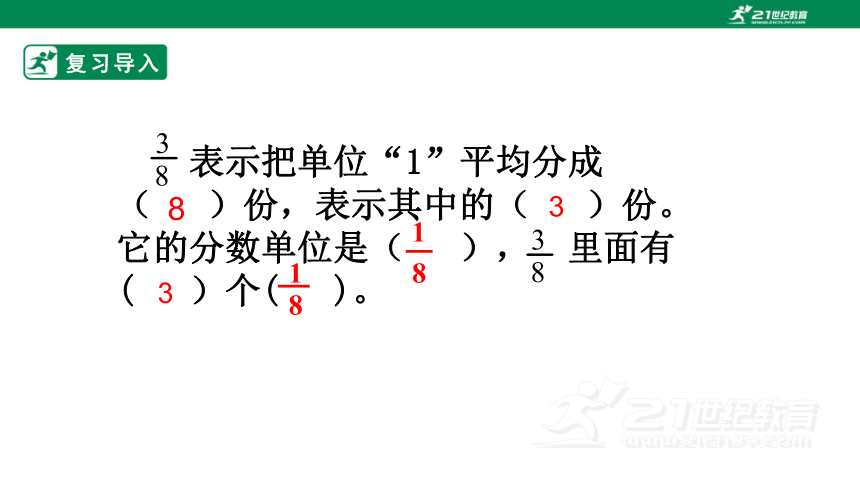 （2022秋季新教材）人教版 五年级下册同分母分数的加减法课件(共24张PPT)