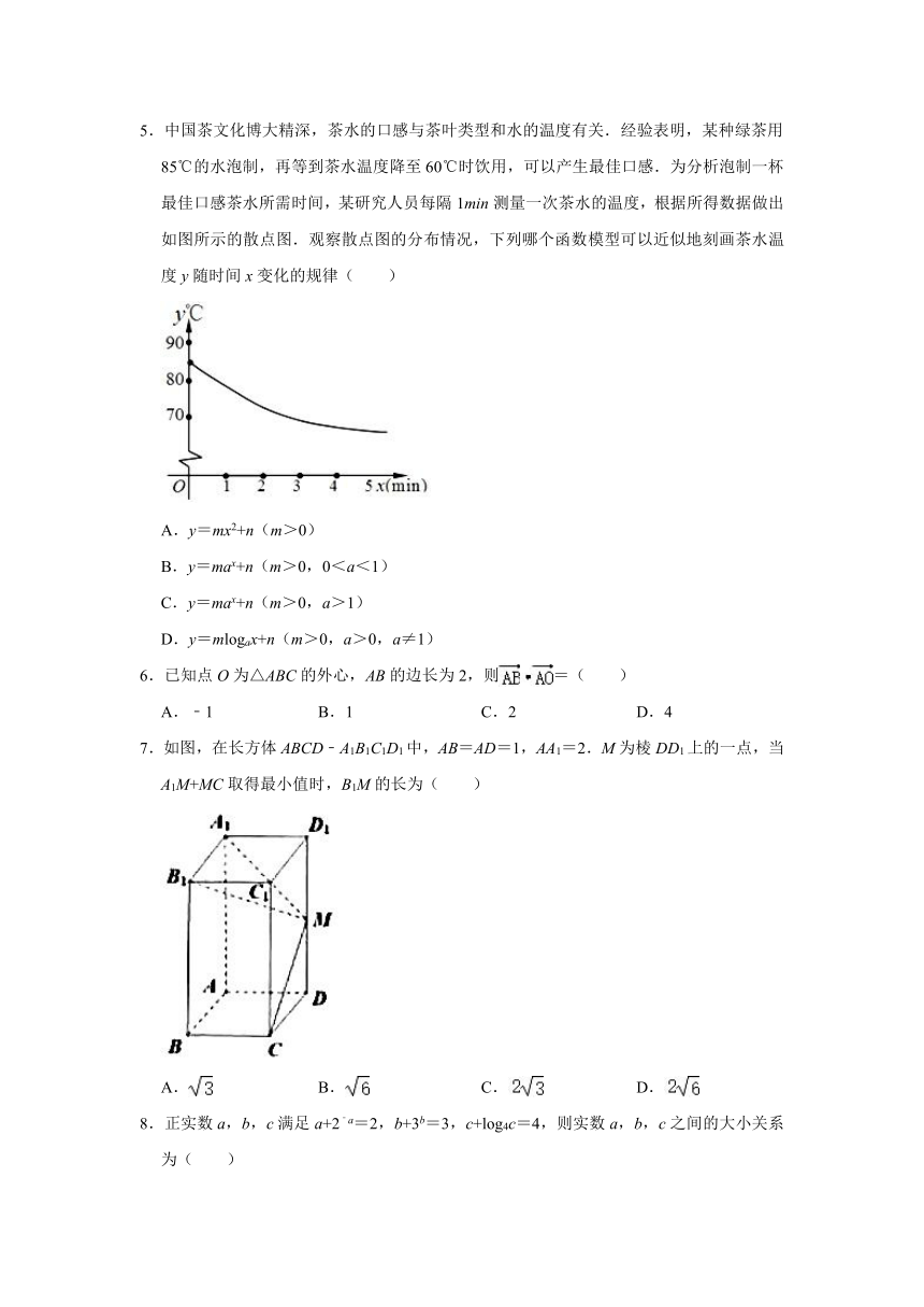 2021年广东省江门市高考数学模拟试卷（一模） （Word解析版）