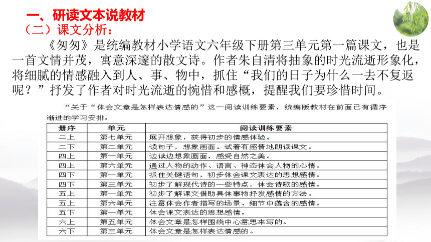 8 匆匆 说课课件(共22张PPT)