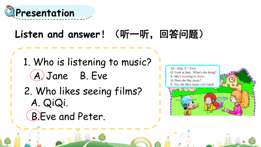 Lesson 5 What does he like? 第1课时课件(共20张PPT)