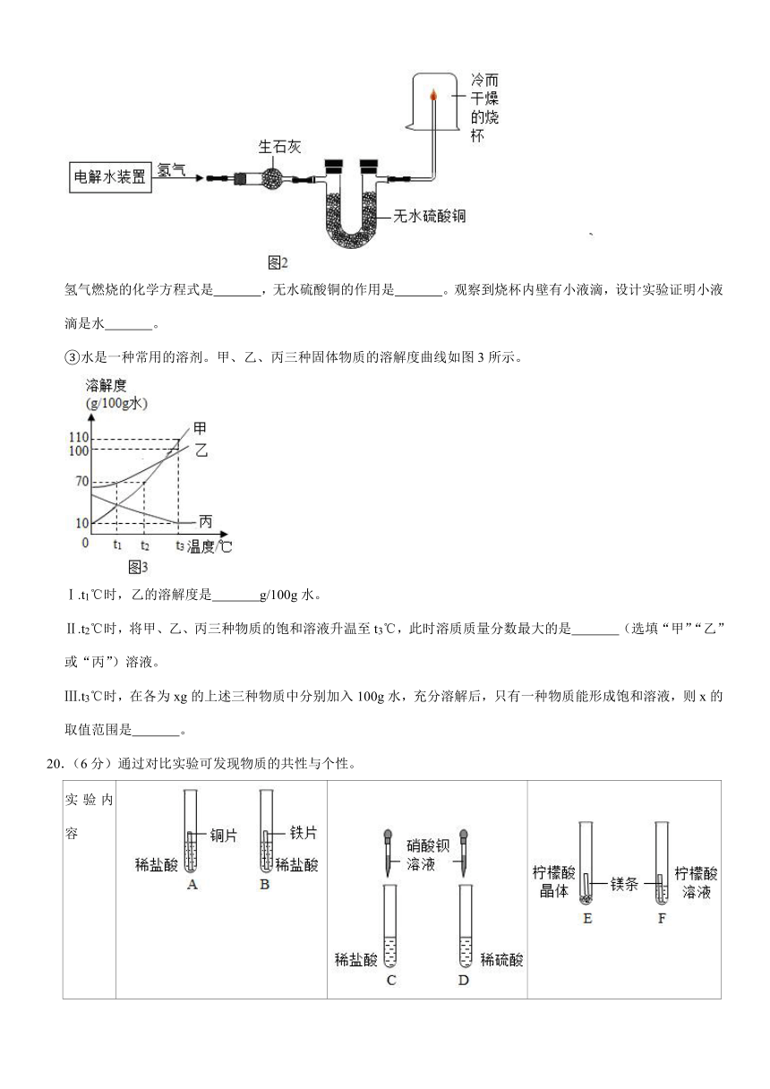 2021年上海市普陀区中考化学二模试卷（Word+解析答案）