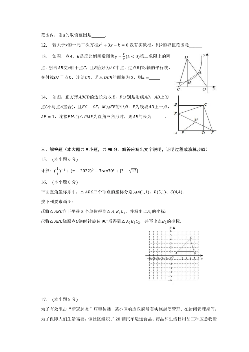 2023年安徽省名校联盟中考数学试卷模拟卷 (2)(含解析)