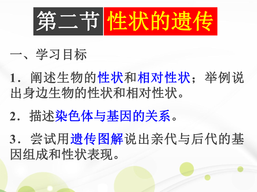 4.4.2性状的遗传课件 (共39张PPT) 2021-2022学年济南版八年级生物上册