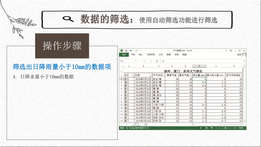 闽教版（2020）七年级上册 信息技术 第6课 主题2 数据的筛选与分类汇总 课件（共18张PPT）