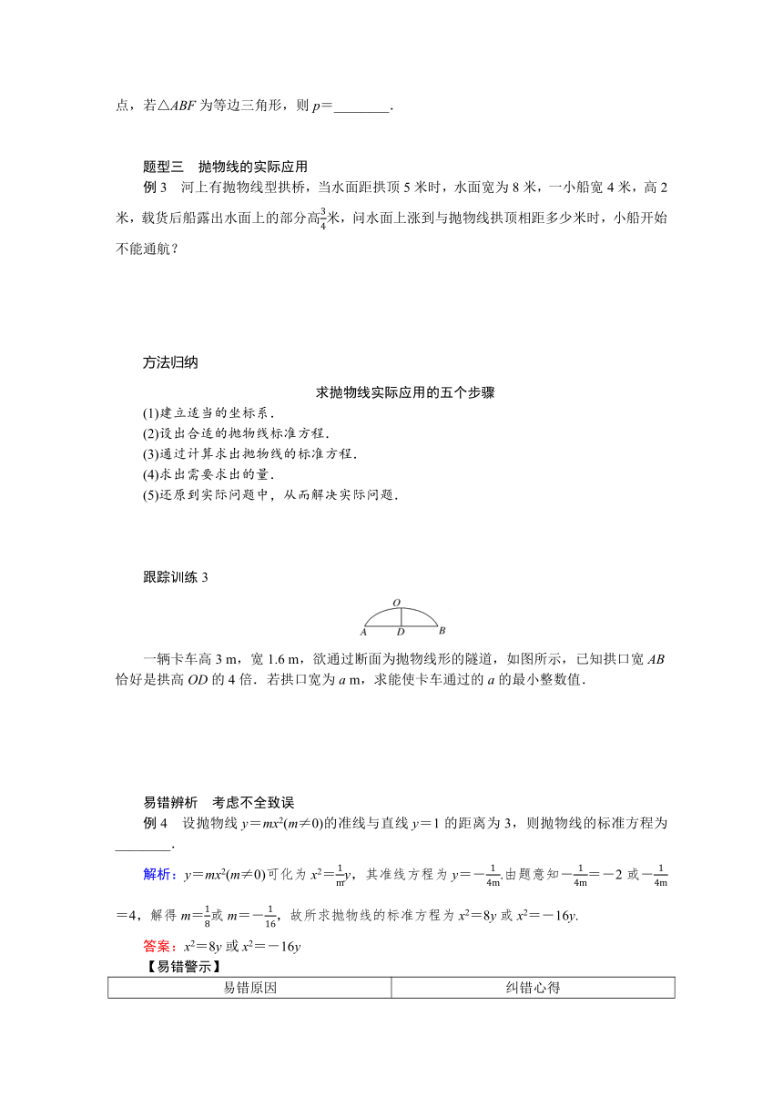 2.3.2抛物线的简单几何性质同步学案