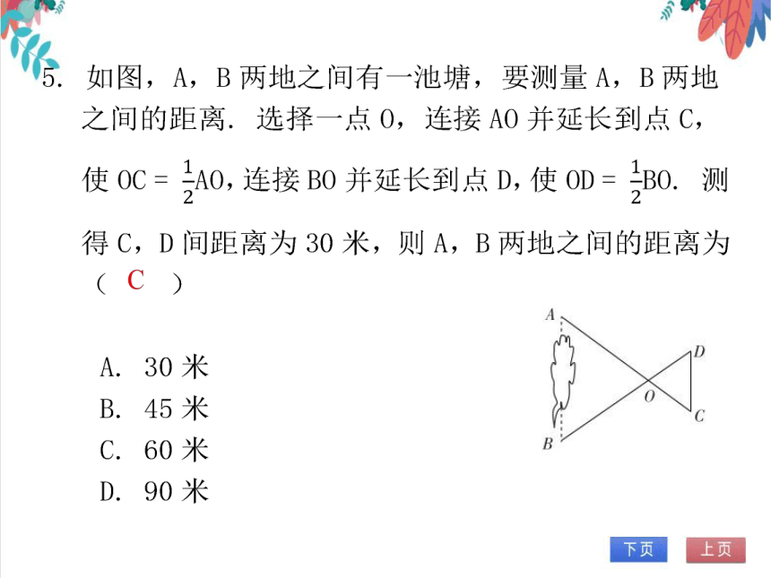 【北师大版】数学九年级（上）4.9 单元复习--图形的相似 习题课件