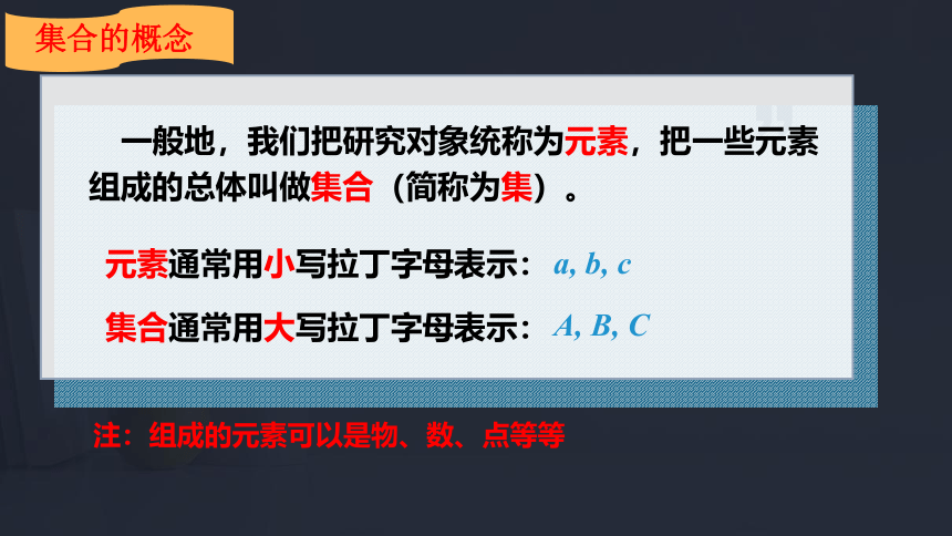 1.1  集合的概念 课件（共21张PPT）