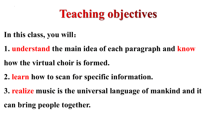 人教版（2019）必修 第二册Unit 5 Music Reading and Thinking课件(共25张PPT,内镶嵌视频素材)