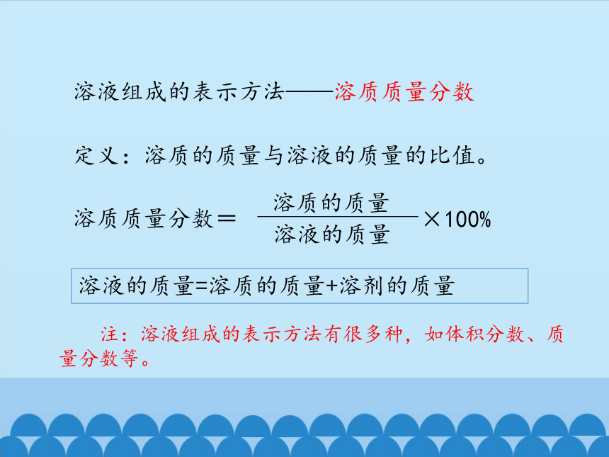 人教版（五四制）九年级全一册化学 第二单元 课题3 溶液的浓度 第一课时（课件）（22张PPT）