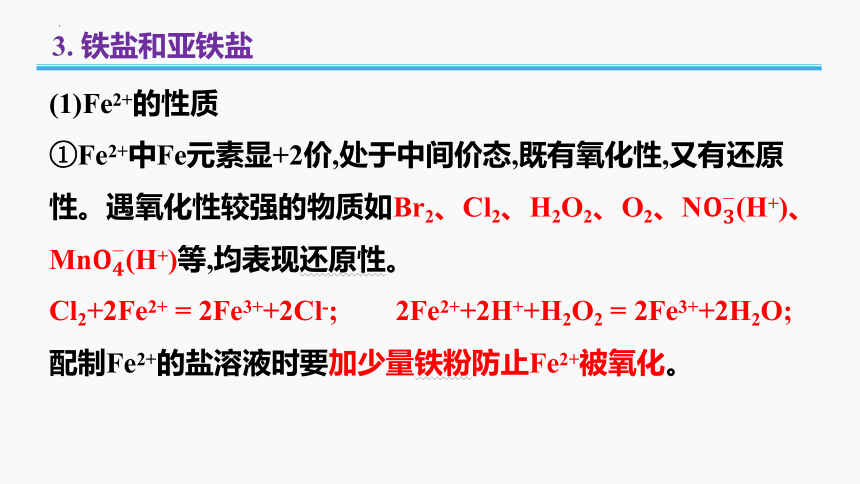 2023年普通高中化学学业水平考试学考复习——专题7　铁及其化合物（29张ppt）