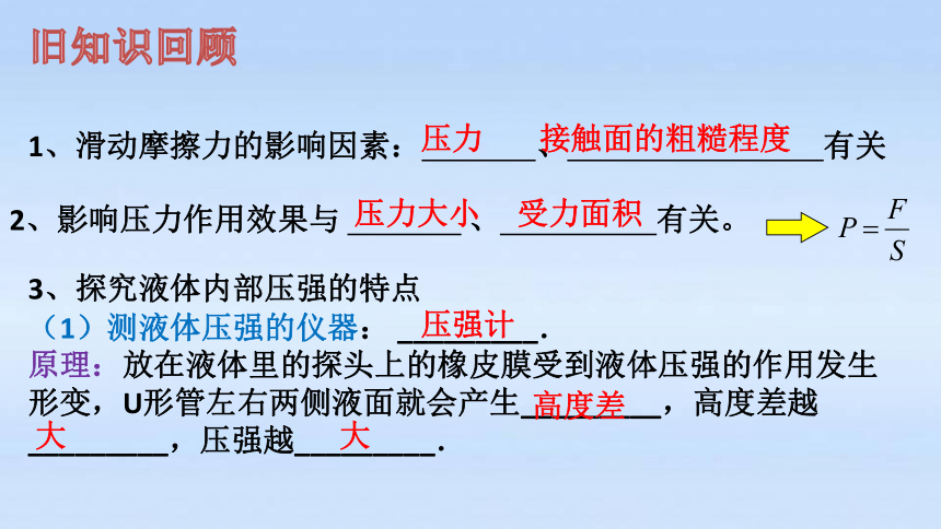 2021-2022学年人教版八年级下册物理期末重点实验专题复习（第1课时）课件(共13张PPT)