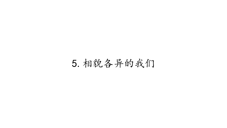 教科版（2001） 六年级上册4.5相貌各异的我们（课件28ppt）