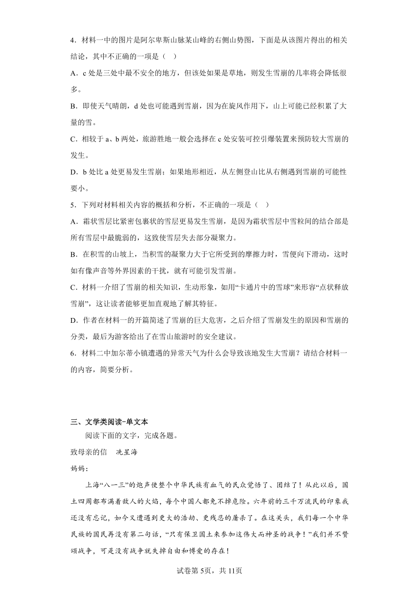 2023届四川省绵阳市高三三模语文试题（含解析）