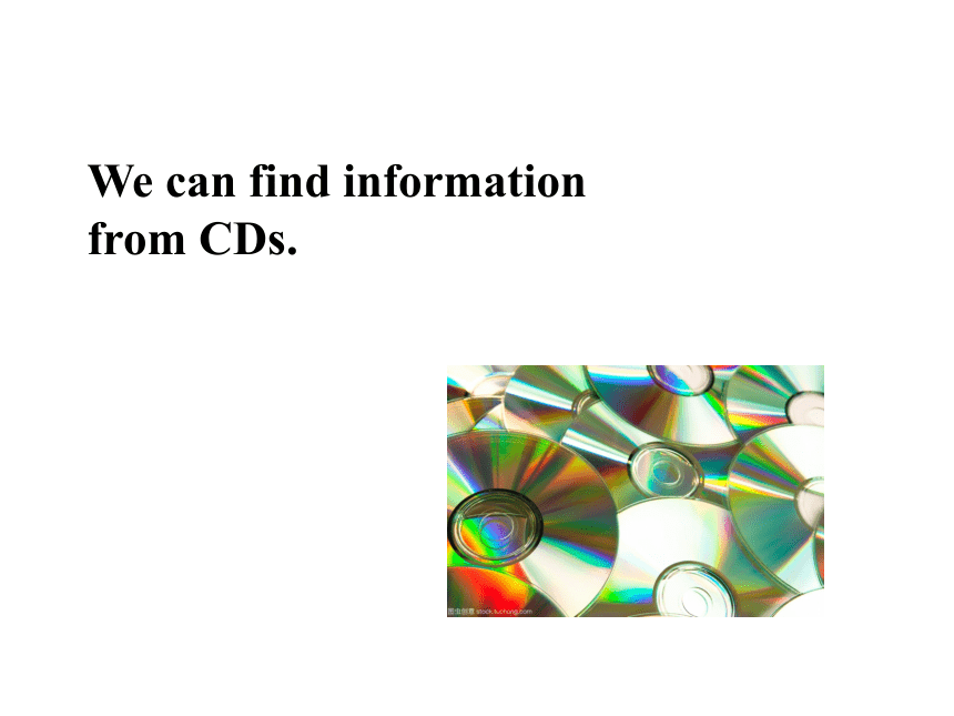 Module 4 Unit 2 We can find information from books and CDs课件（共19张PPT）