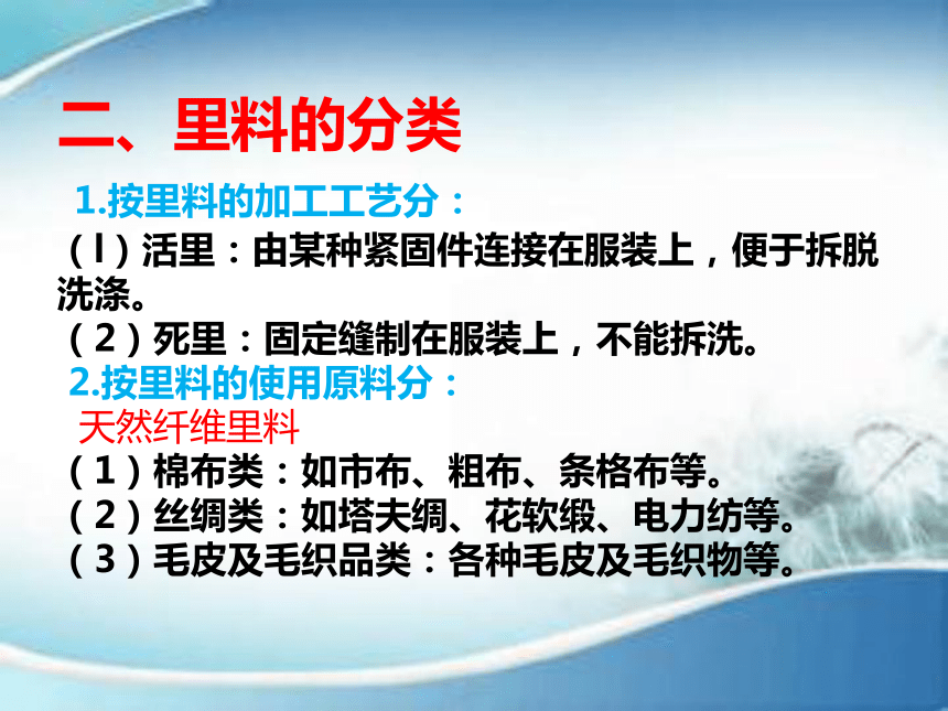 第七章  服装辅料 课件(共38张PPT)-《服装材料》同步教学（中国纺织出版社）