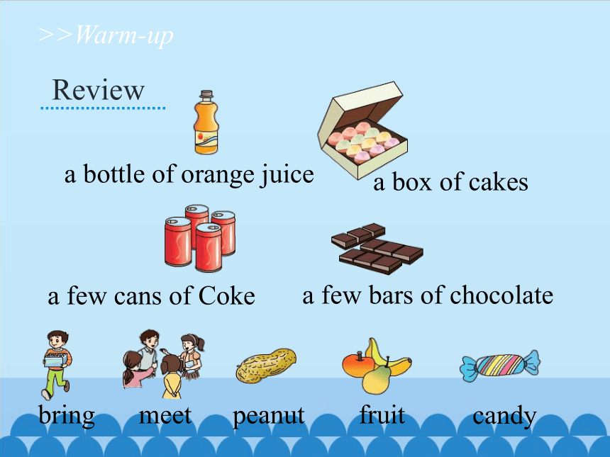 Unit 6 I will bring a big bottle of orange juice第二课时课件(共14张PPT)