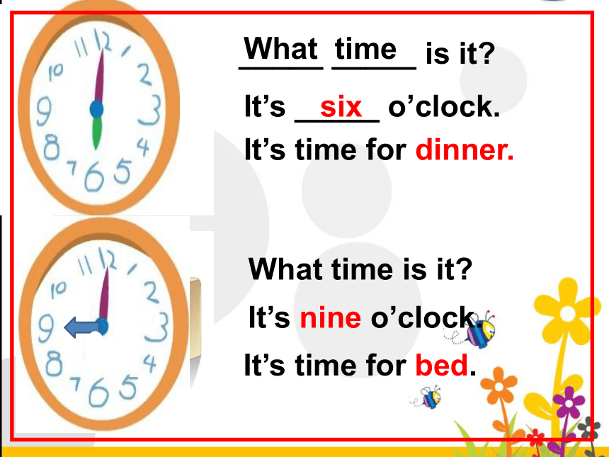 Unit  6  What time is it?第二课时课件（共27张ppt）