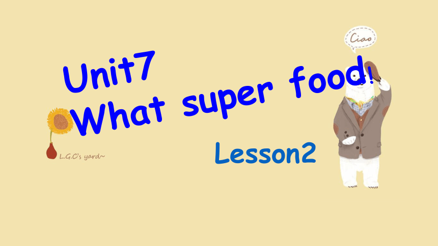 新概念英语青少版入门B Unit 7 What super food! 课件(共17张PPT)