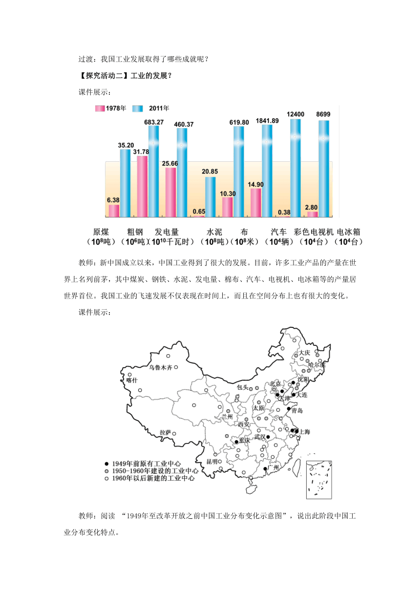 2022-2023学年湘教版地理八年级上册4.2.1工业 教案