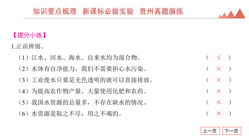 2024年贵州省中考化学一轮复习第4讲　自然界的水课件(共26张PPT)