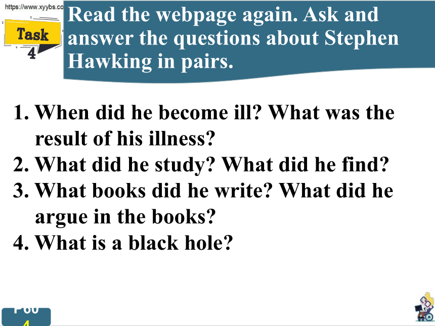 北师大版（2019）选修四Unit 12 Innovation Lesson 3 Stephen Hawking Lesson 3 Stephen Hawking课件(共31张PPT)