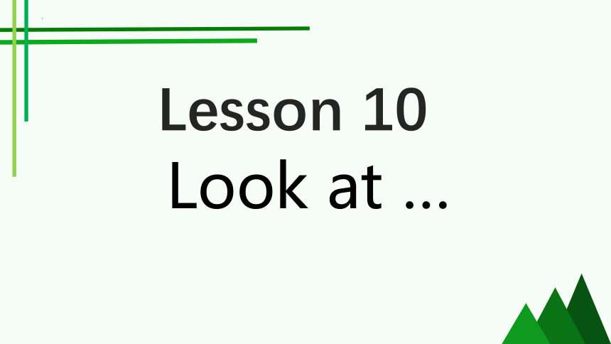 新概念英语第一册Look at … Lesson 10课件(共15张PPT)