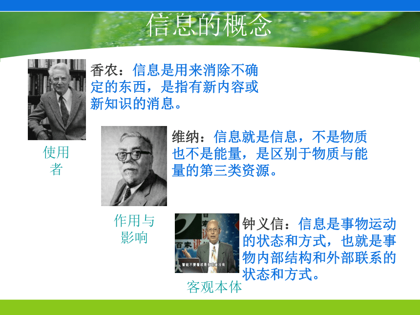 浙教版高中信息技术必修 1.1信息及其特征 课件（33PPT）