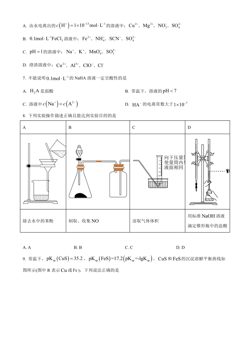 湖南省长沙市重点中学2022-2023学年高二下学期入学考试化学试题（含答案）