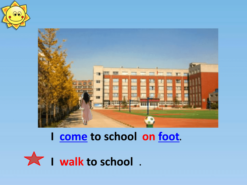 Unit 2 Ways to go to school Part A Let’s talk课件(共24张PPT)
