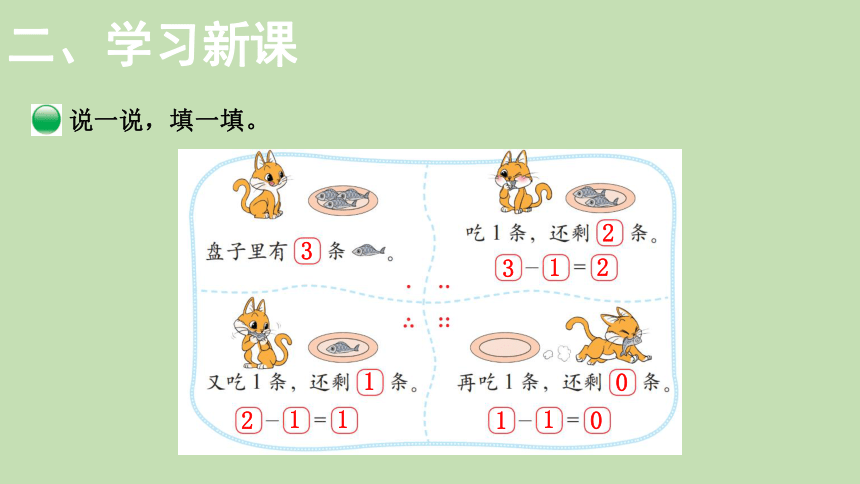 北师大版数学一年级上册3.3 可爱的小猫 课件（24张ppt）