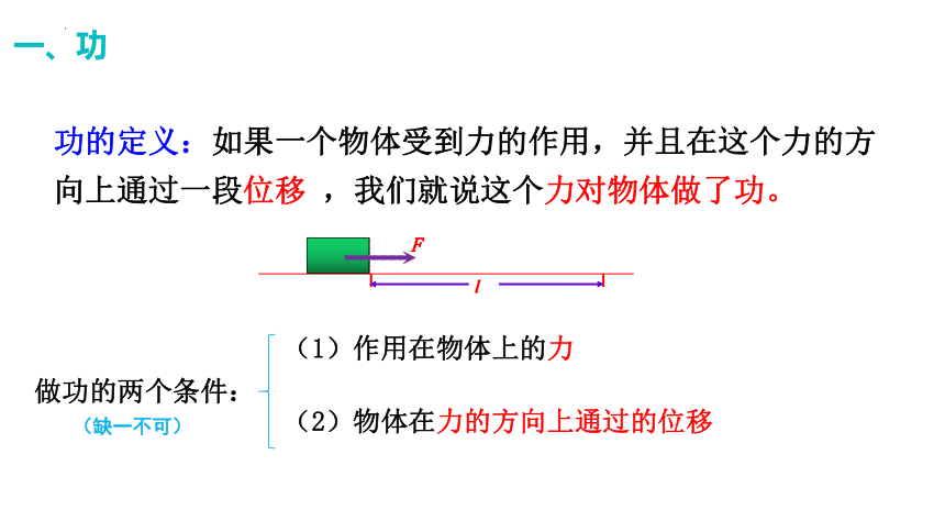 8.1功与功率 课件 (共31张PPT) 高一下学期物理人教版（2019）必修第二册