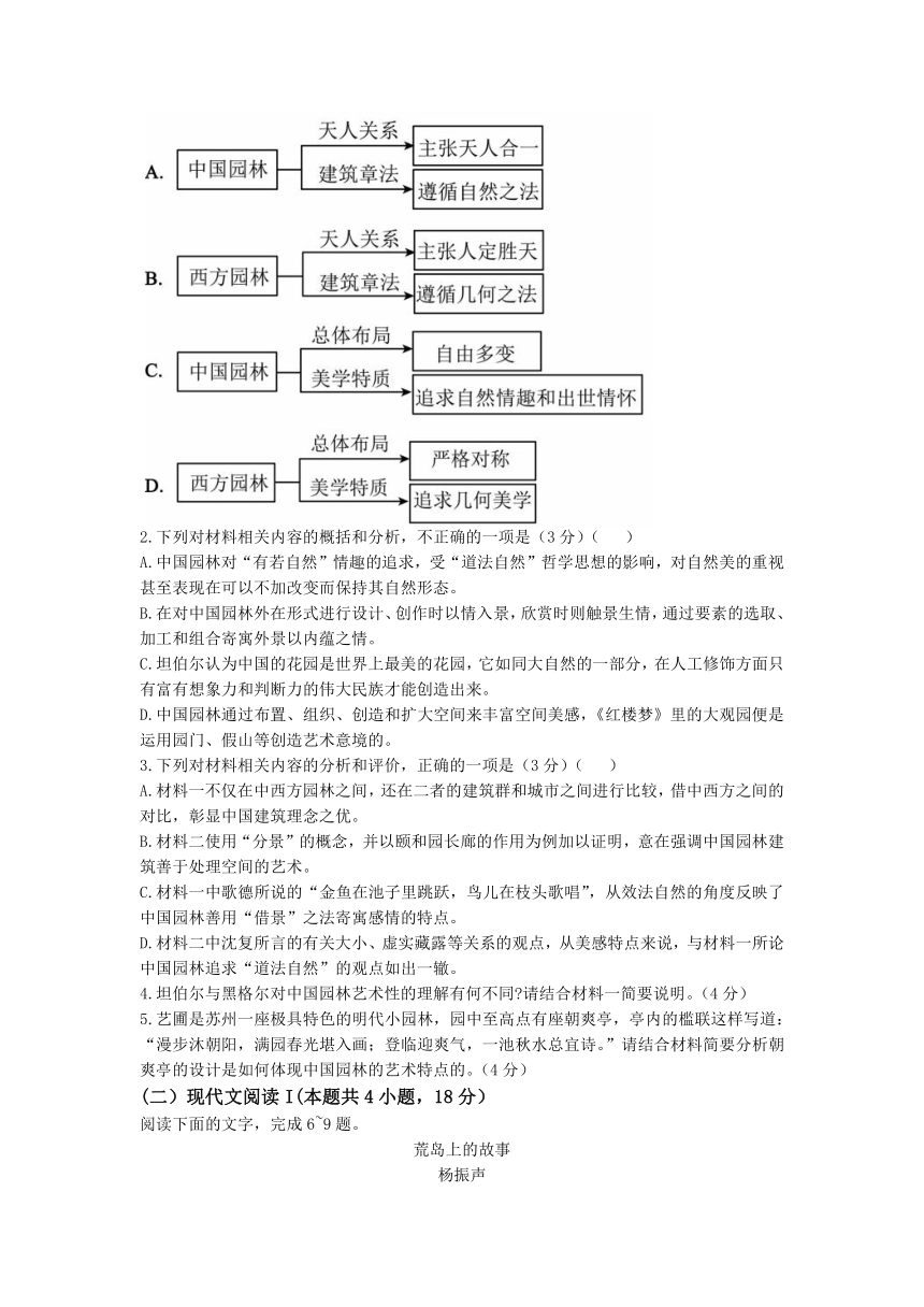 云南省临沧市凤庆县第一高级中学2022-2023学年高二下学期期中考试语文试题（含答案）