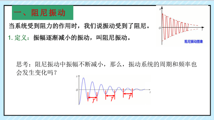 2.6受迫振动共振课件(共40张PPT)人教版（2019）选择性必修第一册第二章 机械振动