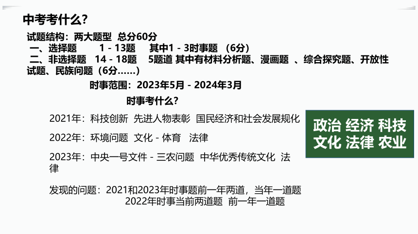 【精研课标 夯实基础 备战中考】2024学年初中道德与法治学科备战中考-课件