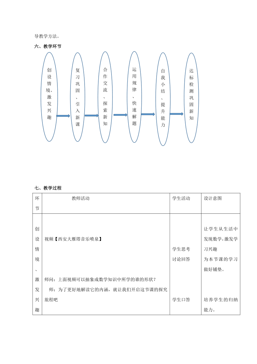 鲁教版（五四制）九上3.4.2 二次函数y=a(x-h)?的图像与性质  教案（表格式）