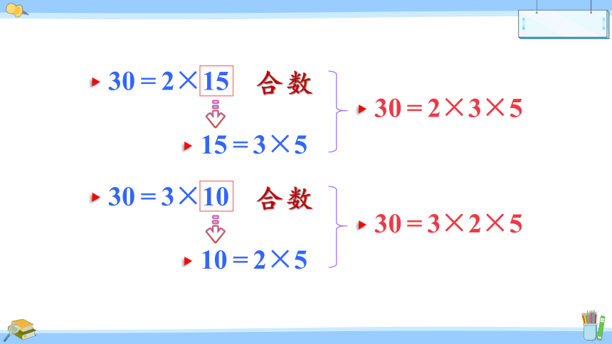 苏教版数学五年级下册3.5  质因数与分解因数  课件（17张PPT)