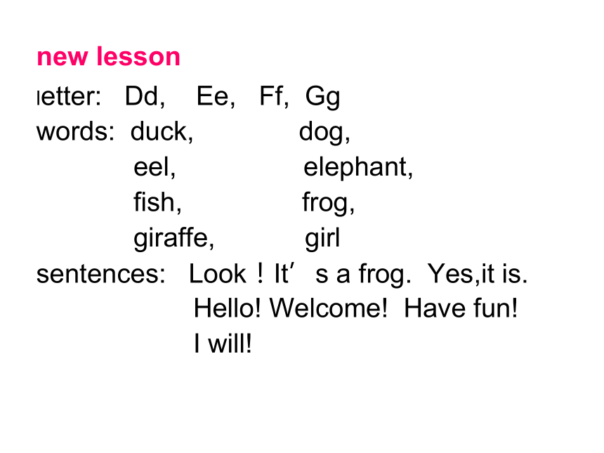剑桥少儿英语预备级Unit3  Dog, elephant, fish and giraffe课件（35张）