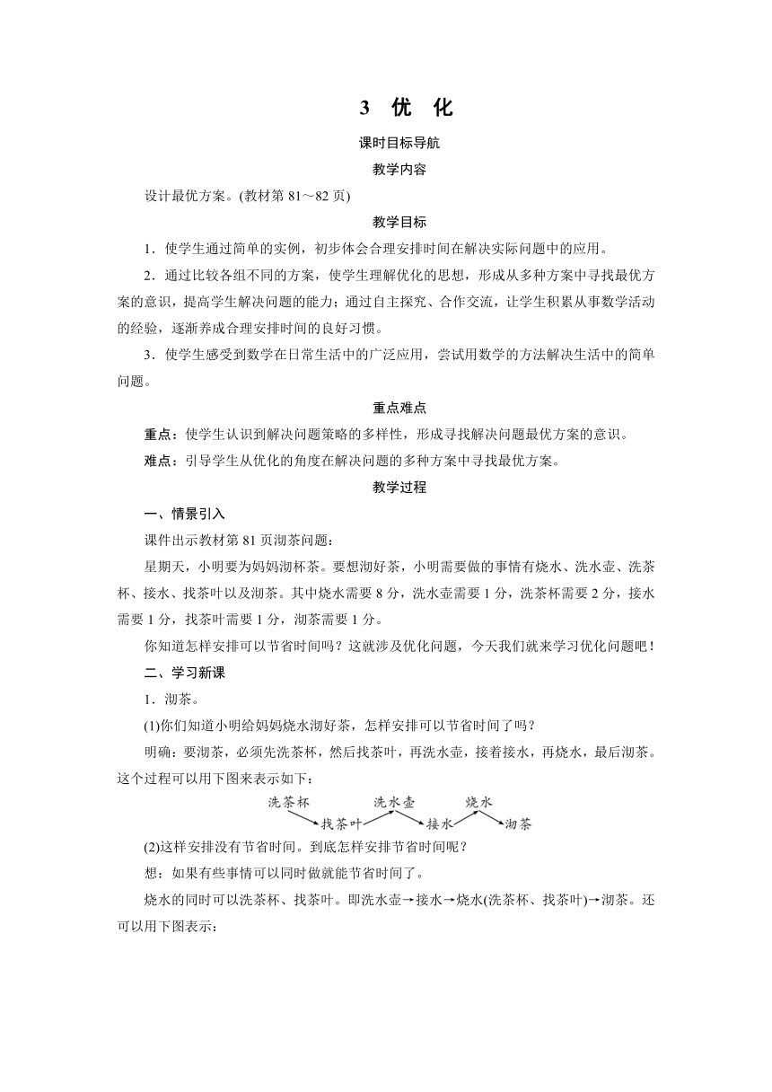 四年级数学下册教案-3　优　化-北师大版