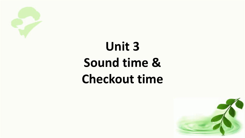 Unit 3 Our animal friends  Grammar, Sound&Checkout time  课件（18张ppt 内含嵌入式音视频）