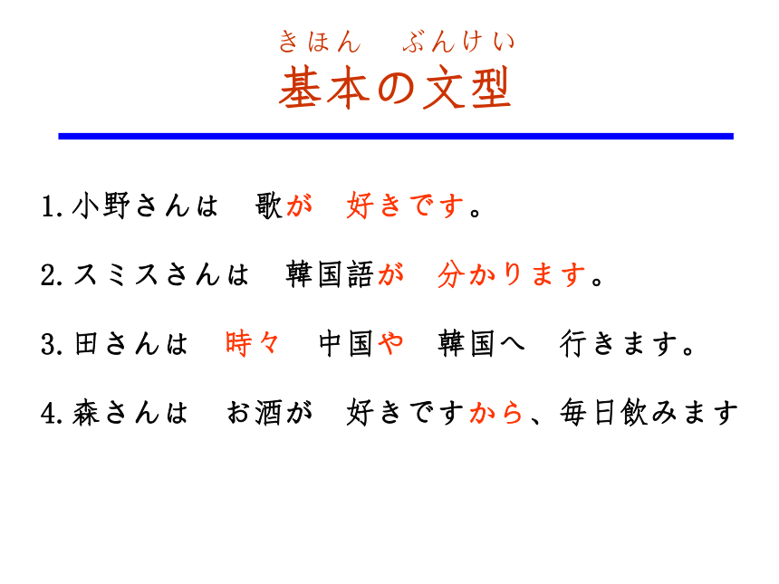 新版标准日本语第11课小野さんは 歌が  好きです课件（23张）