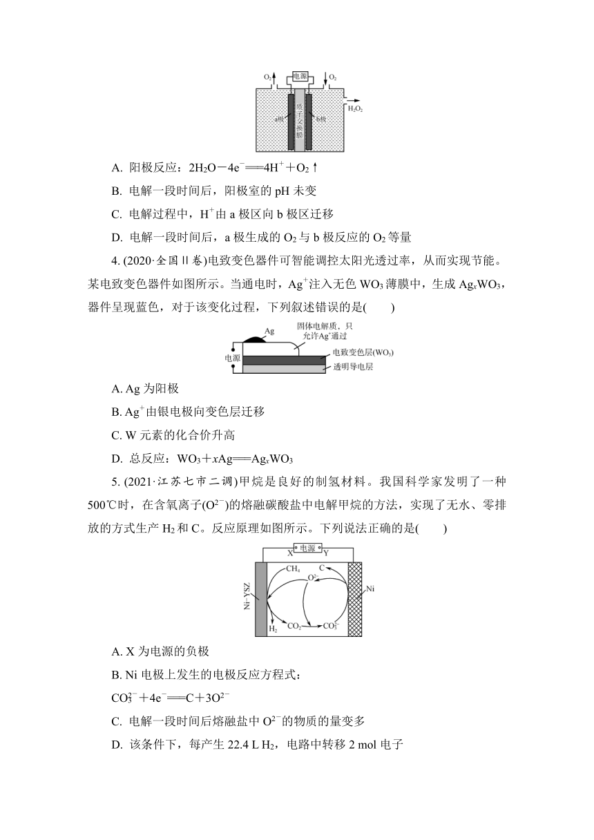 2023届江苏高考化学一轮复习 第21讲　电解池及其应用（word版含解析）