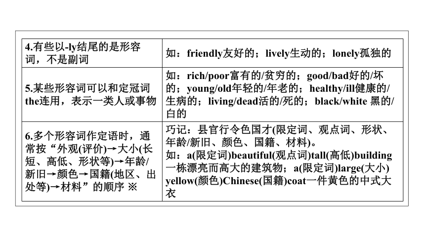 新目标浙江中考英语二轮复习语法篇--形容词与副词（共25张PPT）