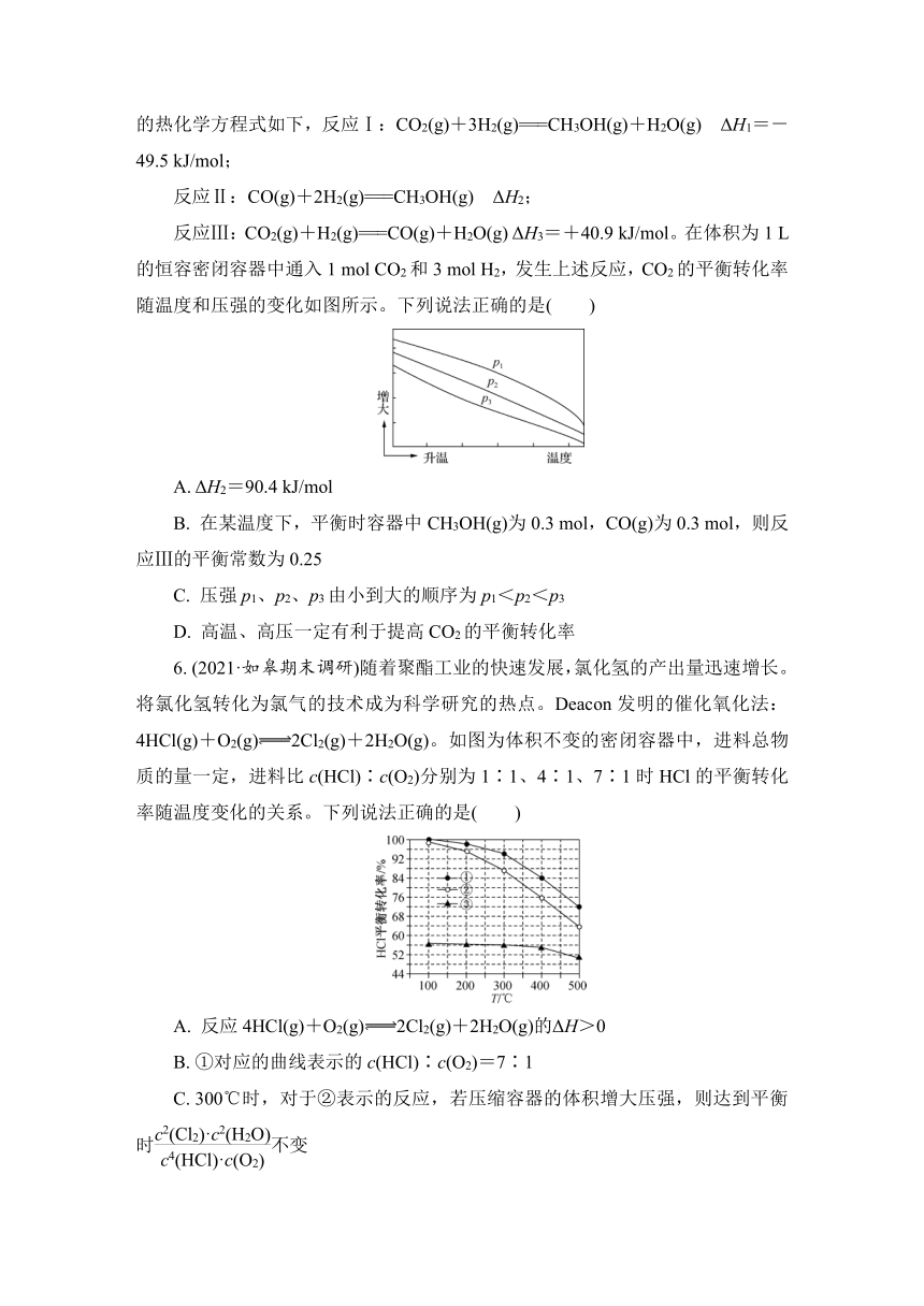 2023届江苏高考化学一轮复习 第25讲　化学平衡的移动(二)（word版含解析）